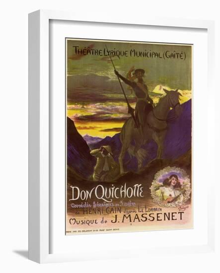 Don Quixote, c.1910-Georges Antoine Rochegrosse-Framed Giclee Print