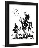 Don Quixote, c.1955-Pablo Picasso-Lamina Framed Art Print