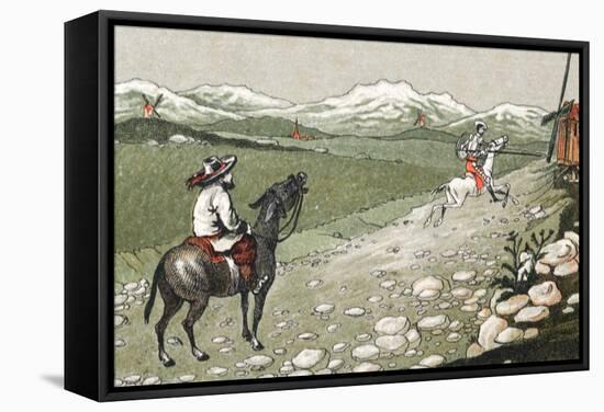 Don Quixote C1910-Chris Hellier-Framed Stretched Canvas