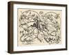 Don Quixote Fighting the Herd of Sheep, Mistaking Them for Two Armies, 1839, from 'The Garden…-German School-Framed Giclee Print