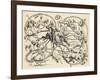 Don Quixote Fighting the Herd of Sheep, Mistaking Them for Two Armies, 1839, from 'The Garden…-German School-Framed Giclee Print