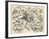 Don Quixote Fighting the Herd of Sheep, Mistaking Them for Two Armies, 1839, from 'The Garden…-German School-Framed Giclee Print