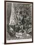 Don Quixote in His Library, Engraved by Heliodore Joseph Pisan (1822-90) C.1868-Gustave Doré-Framed Giclee Print