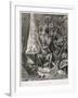 Don Quixote in His Library, Engraved by Heliodore Joseph Pisan (1822-90) C.1868-Gustave Doré-Framed Giclee Print