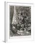 Don Quixote in His Library, Engraved by Heliodore Joseph Pisan (1822-90) C.1868-Gustave Doré-Framed Premium Giclee Print