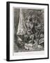 Don Quixote in His Library, Engraved by Heliodore Joseph Pisan (1822-90) C.1868-Gustave Doré-Framed Premium Giclee Print