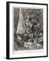 Don Quixote in His Library, Engraved by Heliodore Joseph Pisan (1822-90) C.1868-Gustave Doré-Framed Giclee Print