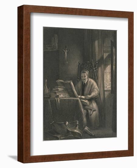 Don Quixote in His Study, 1831-Richard Parkes Bonington-Framed Giclee Print