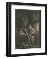 Don Quixote in His Study, 1831-Richard Parkes Bonington-Framed Giclee Print