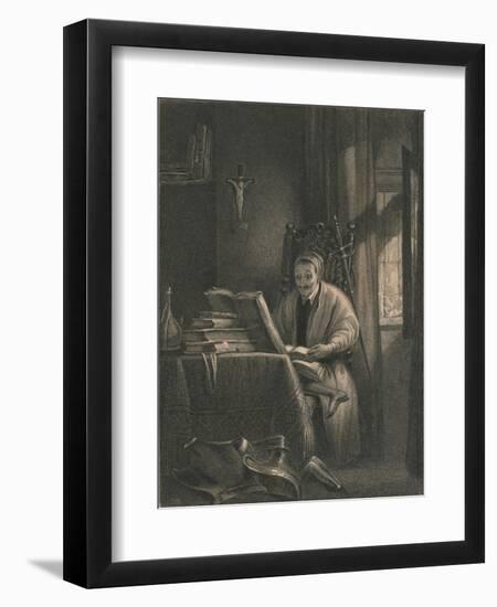 Don Quixote in His Study, 1831-Richard Parkes Bonington-Framed Giclee Print