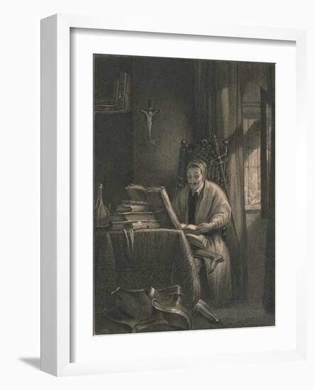 Don Quixote in His Study, 1831-Richard Parkes Bonington-Framed Giclee Print