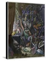 Don Quixote in His Study-Stefano Bianchetti-Stretched Canvas