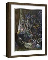 Don Quixote in His Study-Stefano Bianchetti-Framed Giclee Print