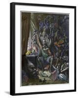 Don Quixote in His Study-Stefano Bianchetti-Framed Giclee Print