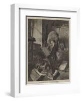 Don Quixote in His Study-Adolf Schreyer-Framed Giclee Print