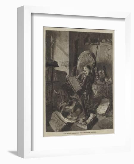 Don Quixote in His Study-Adolf Schreyer-Framed Giclee Print