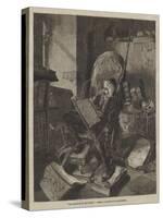 Don Quixote in His Study-Adolf Schreyer-Stretched Canvas