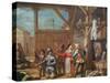 Don Quixote in Knight's Armour-Cristobal Valero-Stretched Canvas