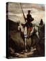Don Quixote in the Mountains-Honoré Daumier-Stretched Canvas