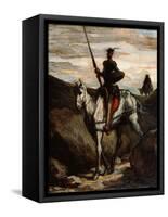 Don Quixote in the Mountains-Honoré Daumier-Framed Stretched Canvas