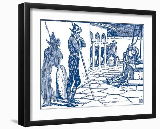 Don Quixote of the Mancha by Walter Crane-Walter Crane-Framed Giclee Print