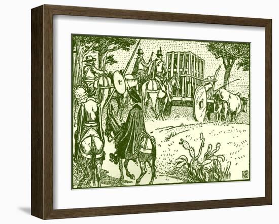 Don Quixote of the Mancha by Walter Crane-Walter Crane-Framed Giclee Print