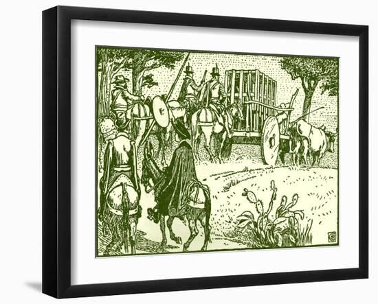 Don Quixote of the Mancha by Walter Crane-Walter Crane-Framed Giclee Print