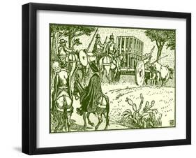 Don Quixote of the Mancha by Walter Crane-Walter Crane-Framed Giclee Print