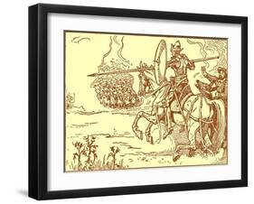 Don Quixote of the Mancha by Walter Crane-Walter Crane-Framed Giclee Print