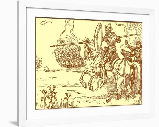 Don Quixote of the Mancha by Walter Crane-Walter Crane-Framed Giclee Print