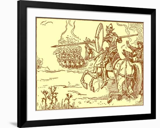 Don Quixote of the Mancha by Walter Crane-Walter Crane-Framed Giclee Print