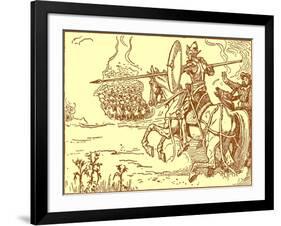 Don Quixote of the Mancha by Walter Crane-Walter Crane-Framed Giclee Print