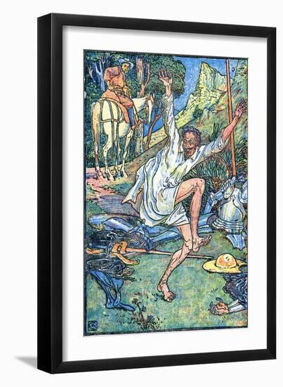 Don Quixote of the Mancha by Walter Crane-Walter Crane-Framed Giclee Print