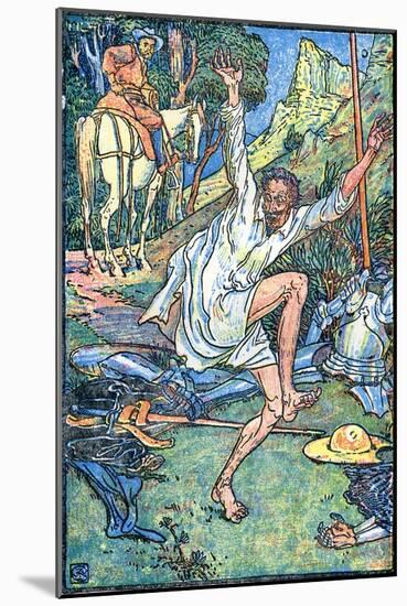 Don Quixote of the Mancha by Walter Crane-Walter Crane-Mounted Giclee Print