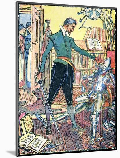 Don Quixote of the Mancha by Walter Crane-Walter Crane-Mounted Giclee Print