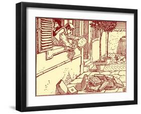 Don Quixote of the Mancha by Walter Crane-Walter Crane-Framed Giclee Print