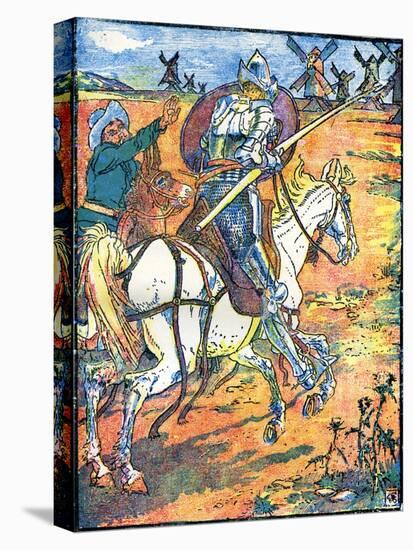 Don Quixote of the Mancha by Walter Crane-Walter Crane-Stretched Canvas