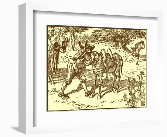 Don Quixote of the Mancha by Walter Crane-Walter Crane-Framed Giclee Print