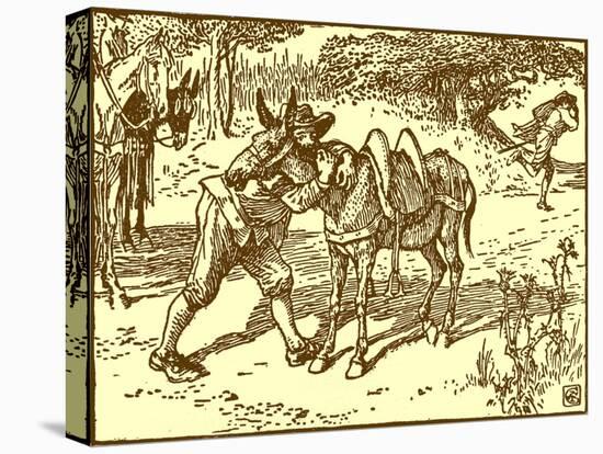 Don Quixote of the Mancha by Walter Crane-Walter Crane-Stretched Canvas