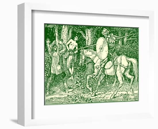 Don Quixote of the Mancha by Walter Crane-Walter Crane-Framed Giclee Print