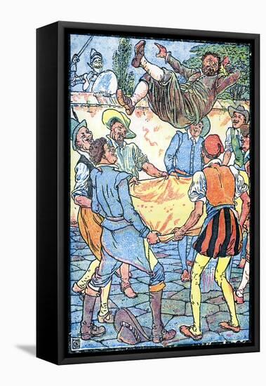 Don Quixote of the Mancha by Walter Crane-Walter Crane-Framed Stretched Canvas