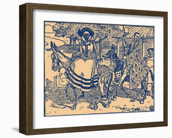 Don Quixote of the Mancha by Walter Crane-Walter Crane-Framed Giclee Print