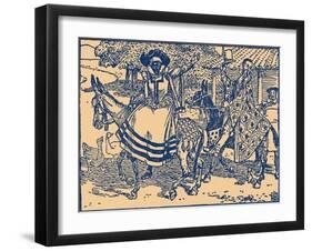 Don Quixote of the Mancha by Walter Crane-Walter Crane-Framed Giclee Print