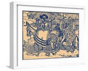 Don Quixote of the Mancha by Walter Crane-Walter Crane-Framed Giclee Print