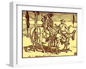 Don Quixote of the Mancha by Walter Crane-Walter Crane-Framed Giclee Print