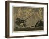 Don Quixote on Horseback with His Lance-Julius Diez-Framed Art Print