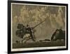 Don Quixote on Horseback with His Lance-Julius Diez-Framed Art Print