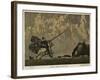 Don Quixote on Horseback with His Lance-Julius Diez-Framed Art Print