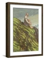 Don Quixote on the Sierra Morena Doing Penance-Sir John Gilbert-Framed Giclee Print