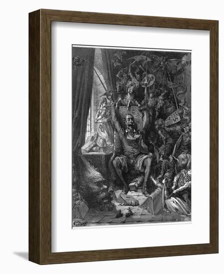 Don Quixote Relives His Past Glories-Gustave Dor?-Framed Photographic Print